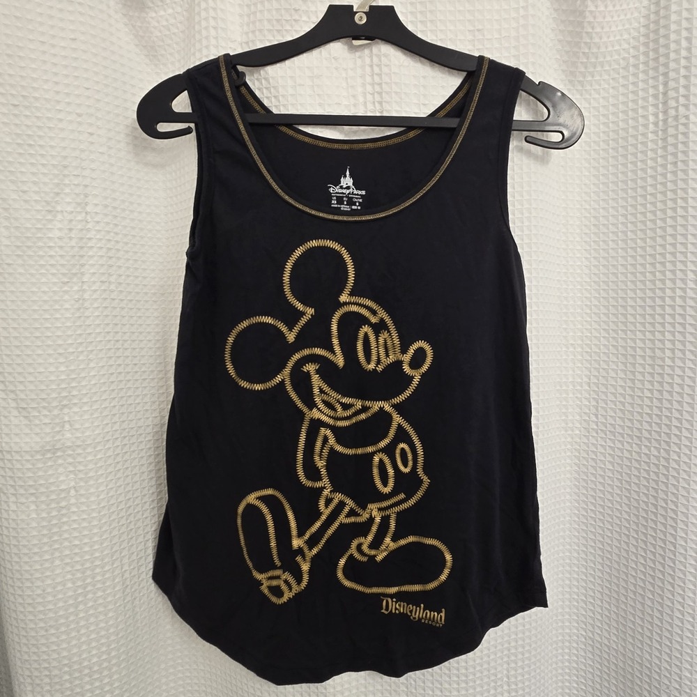 Official Disneyland Resort Mickey Mouse Black Tank-Top, XS